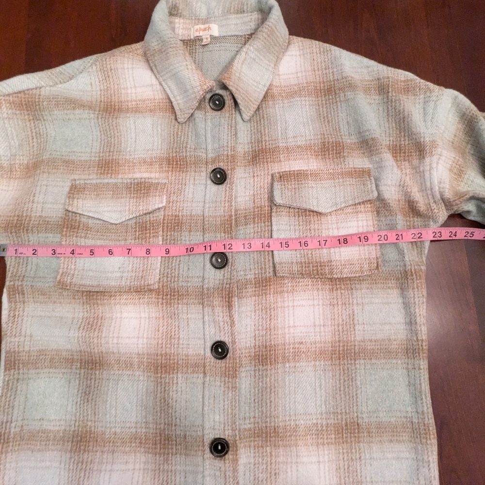 A.peach women's long shacket, size small - Picture 7 of 11